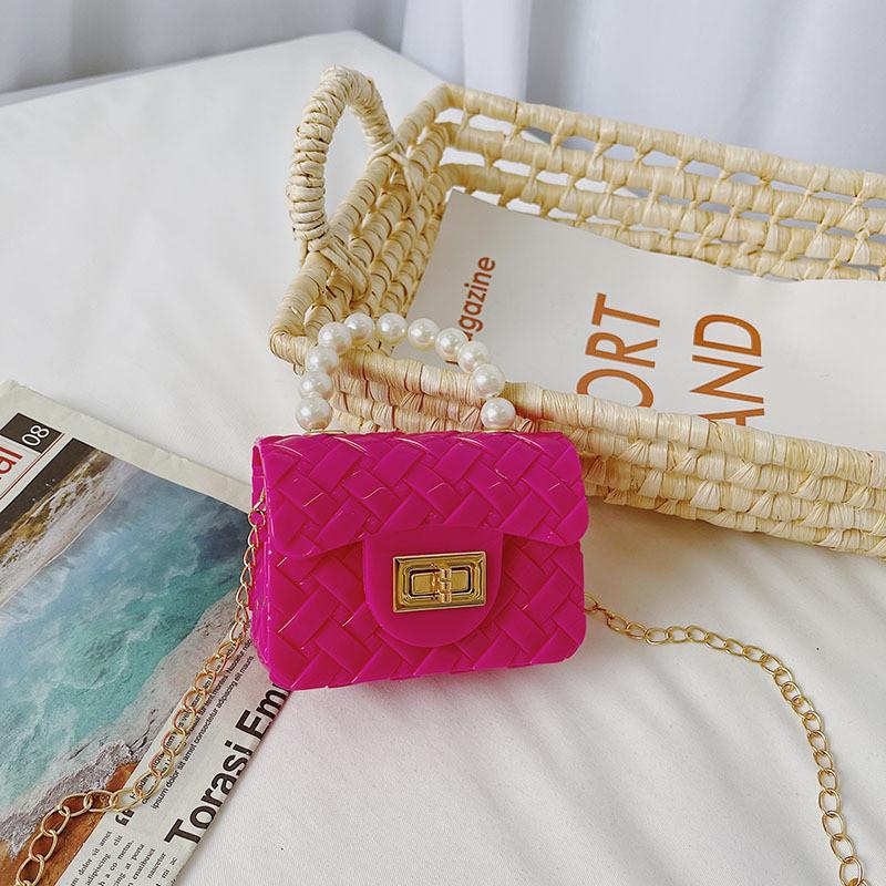 Fashionable Childrens Mini Pearl Handbag Waterproof And Lightweight For Daily Use