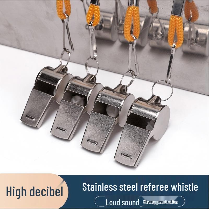 Stainless Steel Sports Whistle for Referees & Coaches