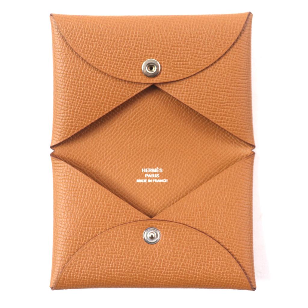 Excellent HERMES Coin case Calvi Card Case Epsom mens Used