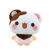 Cross-border Plush Mouse Ball Cushion with Double Color Scarf