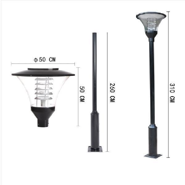 Rust-Proof 3m Courtyard Light Pole: Modern Landscape Street Light for Parks, Villas, Communities, and Households.
