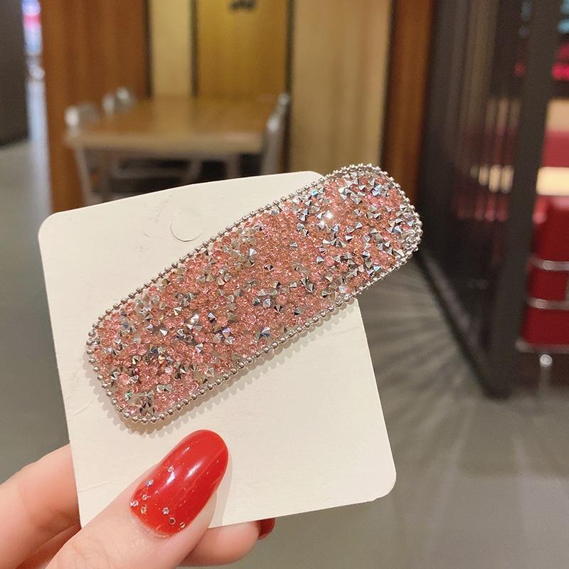 Beautiful Shiny Rhinestone Hairpins Creative Rectangular Hair Clips Woman's Hair Accessories