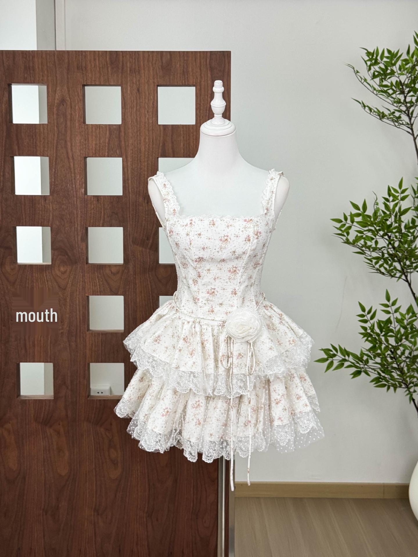 Вьетнам Нишевый Дизайн Jub*n2026 Цветочный Однотонный Пляжный Платье-комбинация Medium абрикосовый