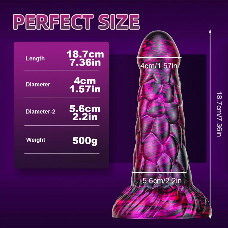 Feilong Mixed Color Liquid Silicone Big Penis Simulation Rear Court Anal Plug Dildo Adult Products