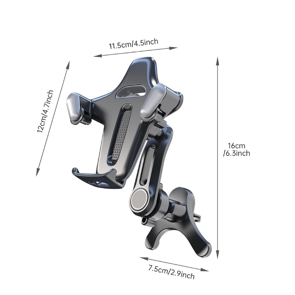 Car Phone Holder Mount Vent Clip Silicone Non-Slip Stand Car Vent Phone Holders for Family Friends Women Automotive Vehicle