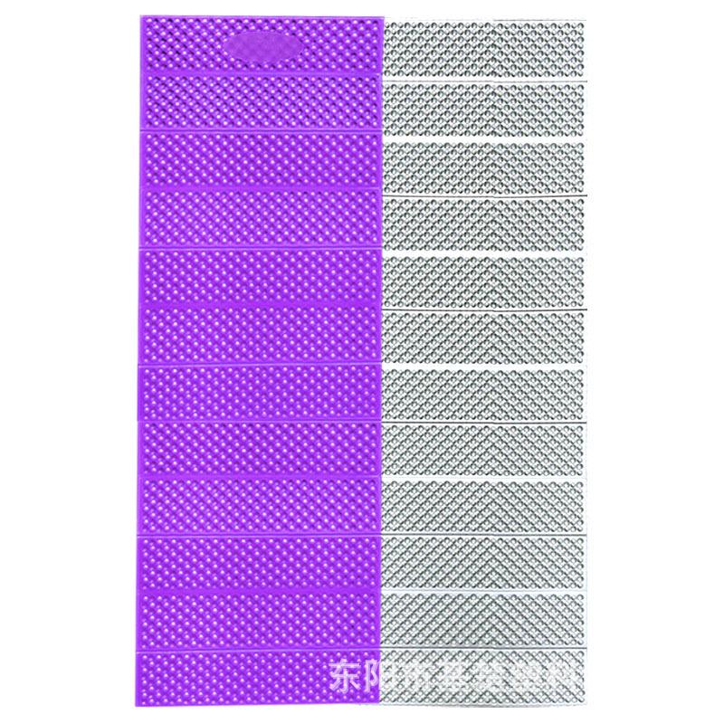 Portable Outdoor Egg Slot Folding Mat - Moisture-Proof Camping Tent Mat with Aluminum Foil