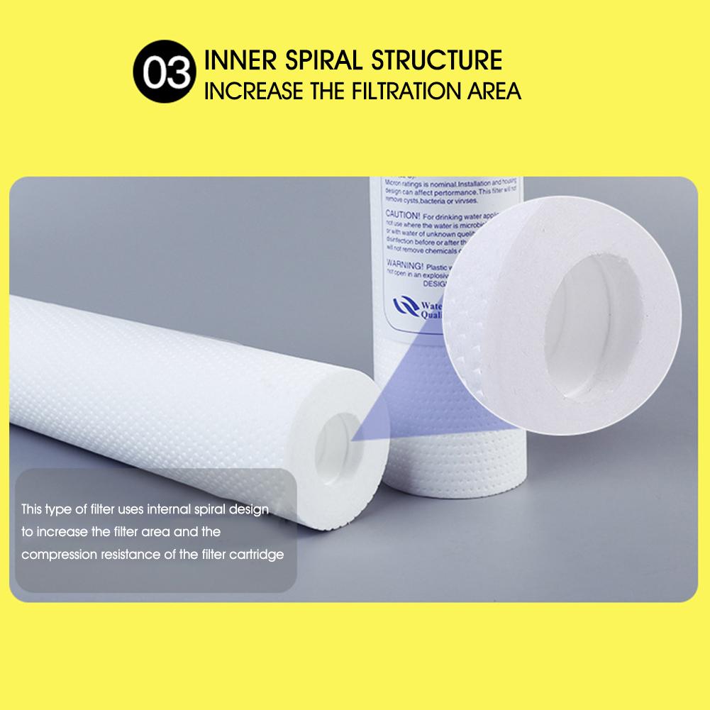 New Household Water Sediment Polypropylene Filter 10" 1/5 Micron Pp Water Replacement Cartridge Dropshipping