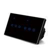 146*86*35mm Touch Control Switch Energy-saving Voice Control Switch Tempered Glass Panel PC Plastic UL94V0 Shell