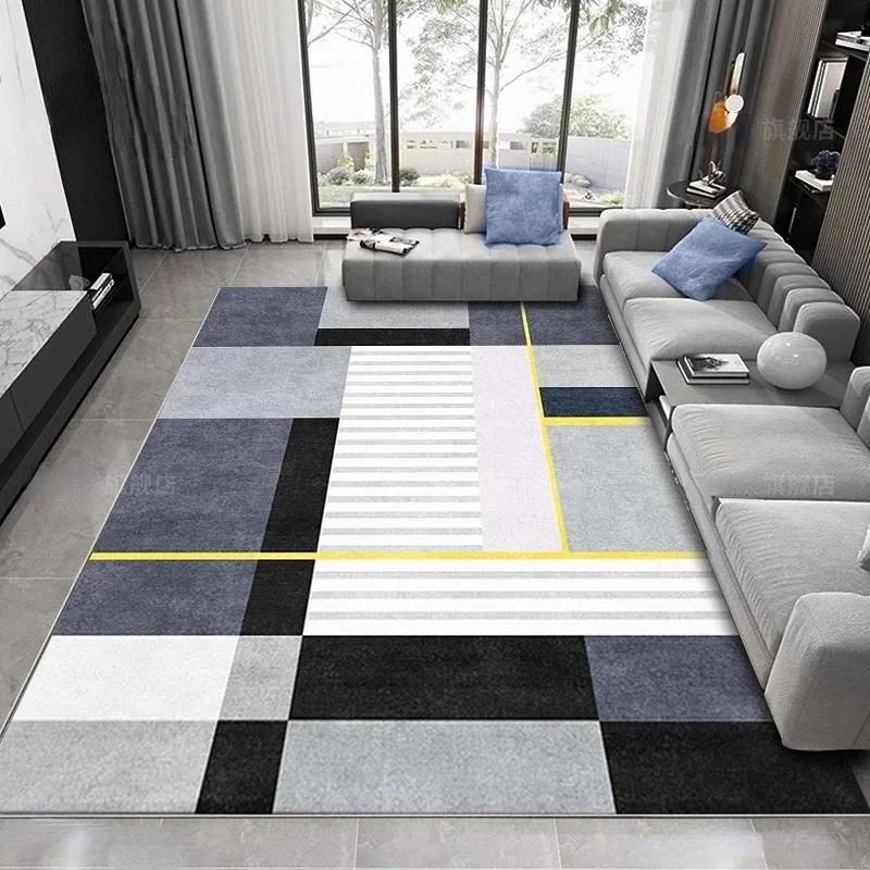 Modern Light Luxury Carpets Nordic Bedroom Carpet Large Area Living Room Decor Floor Mat Home Study Lounge Minimalist Style Rug