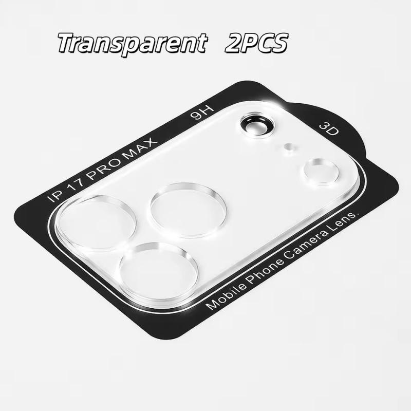 2 PCS For Apple iPhone 17 Air Pro Max 3D Camera Lens Screen Protectors For Apple IPhone17 17promax 17Air Scratch-proof Protective Film
