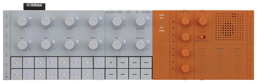 Yamaha Music Production Studio SEQTRAK From creating original electronic music to everything in one device ORANGE performing,