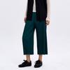 Pleats Me Two Tiered Pleated Out Pocket Wide Cropped Pants Epptf325002