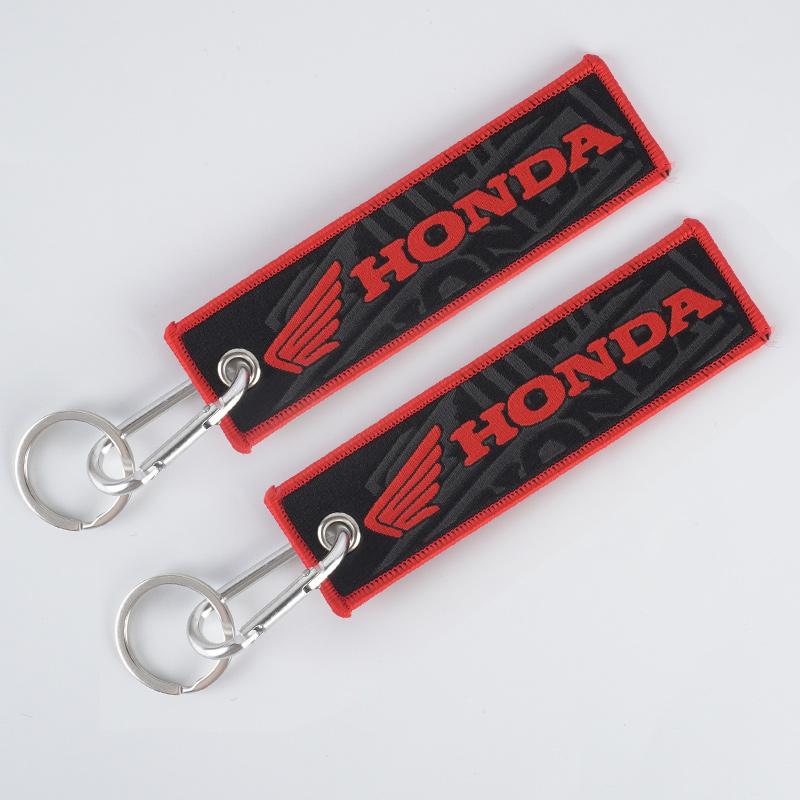 CPO1 Embroidery Motorcycle Keychain Keyring Key Ring For Honda CBR CB650R CB1000R 125R 954 600 650F 650R 1100XX 1000F 600RR 1000RR