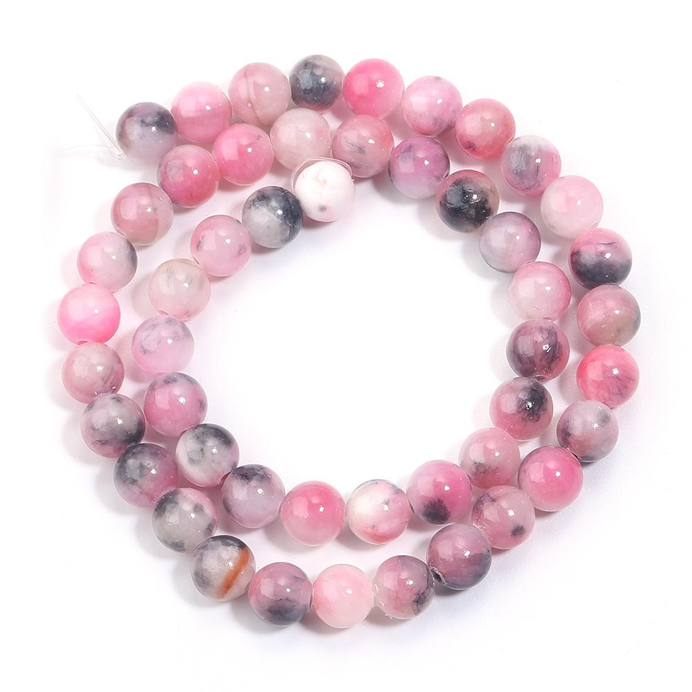 34-90pcs 4-12mm Persian Jade Stone Beads Natural Stone Loose Spacer Beads For Jewelry Making DIY Bracelet Necklace Accessories