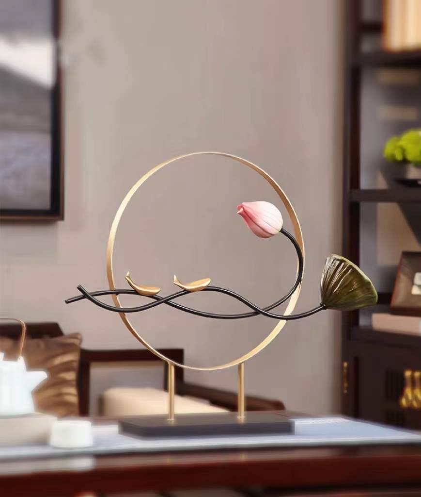 

Творческие китайские украшения Lotus Crafts Украшение для гостиной бежевый