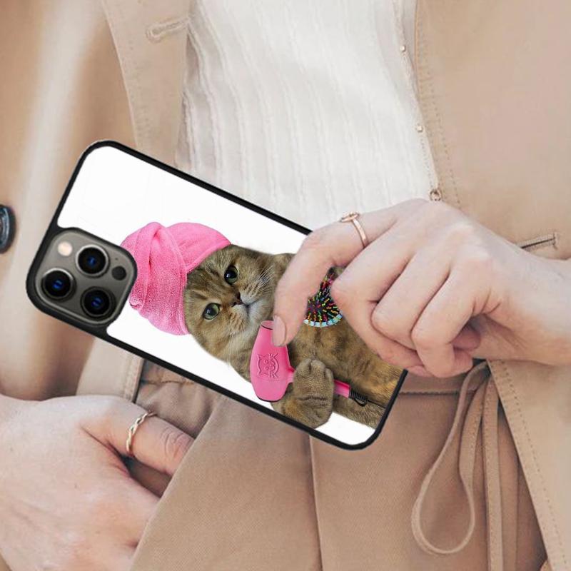 Cute Cat Animal Magnetic Phone Case For APPLE iPhone 17 Air 16 14 13 12 Pro Max 15 Plus Wireless Charge With MagSafe Cover