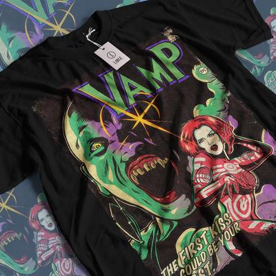 T-shirt Film de Vampires et t-shirt enfant: T-shirt Graphique Horreur Rétro