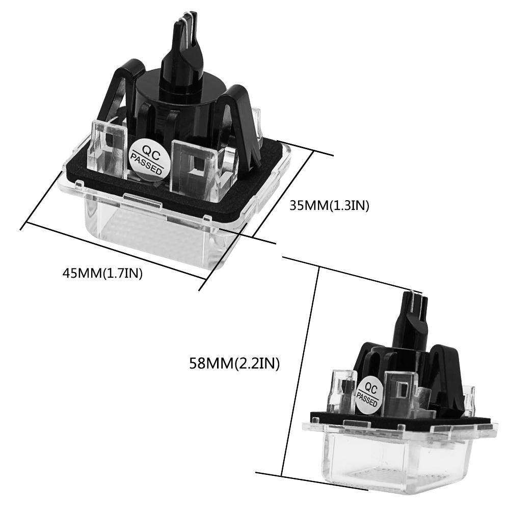 2PCS Car LED License Number Plate Light Bulbs Lamps Car Accessories 12V For Mercedes Benz W204 W213 W205 W211 W212 W176