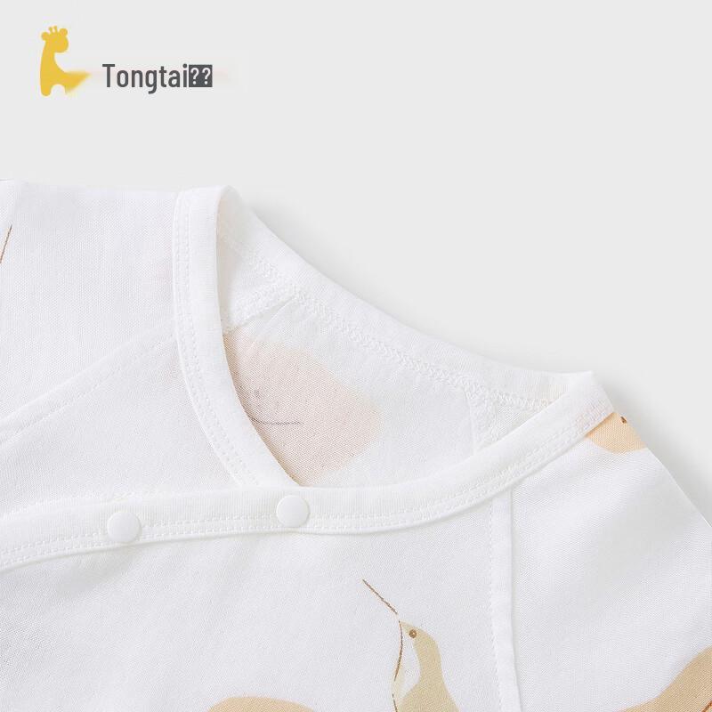 TONGTAI Baby Short Sleeve Gauze Bodysuit