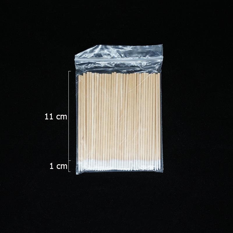 300Pcs Nails Wood Cotton Swab Clean Sticks Nail Polish Remover Art Tools Wooden Cotton Head Manicure Corrector Nail Polish Tool