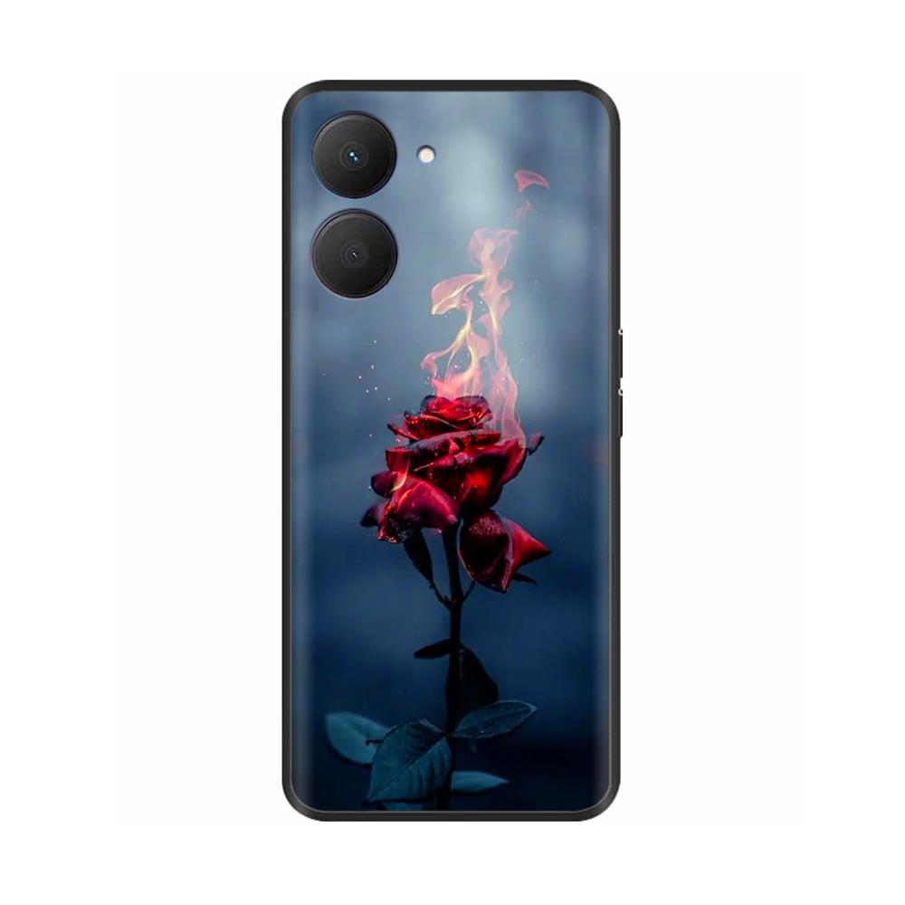 Soft Phone Cover For Realme 10 4G Case 6.4'' Black Silicone Marble Space Fundas for Realme 10 4G TPU Cases Realme10 2022 Bumpers