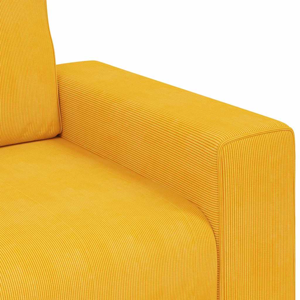 Armchair Light Yellow 100x77x82 cm Corduroy