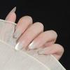 Pure Desire Cat Eye Wearable Clear Nails: Medium-Long High-Grade Art Stickers for All Seasons