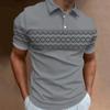 Fashionable Square 3D Printed Men's Polo Shirt