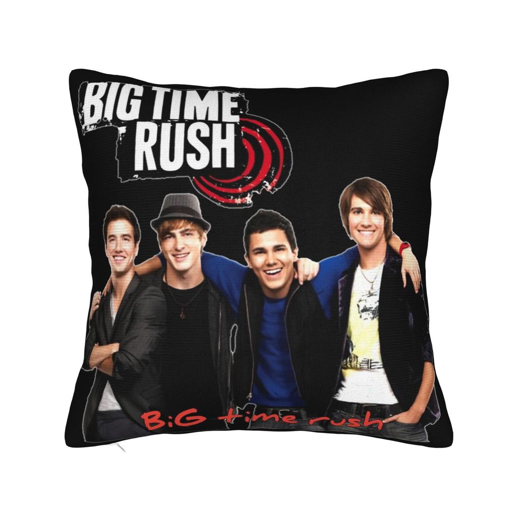 Decorative Pillowcases BTR IN REAL LIFE WORLDWIDE 2025 TOUR Big Time Rush Car Throw Pillow Case Cover Square Multi Size
