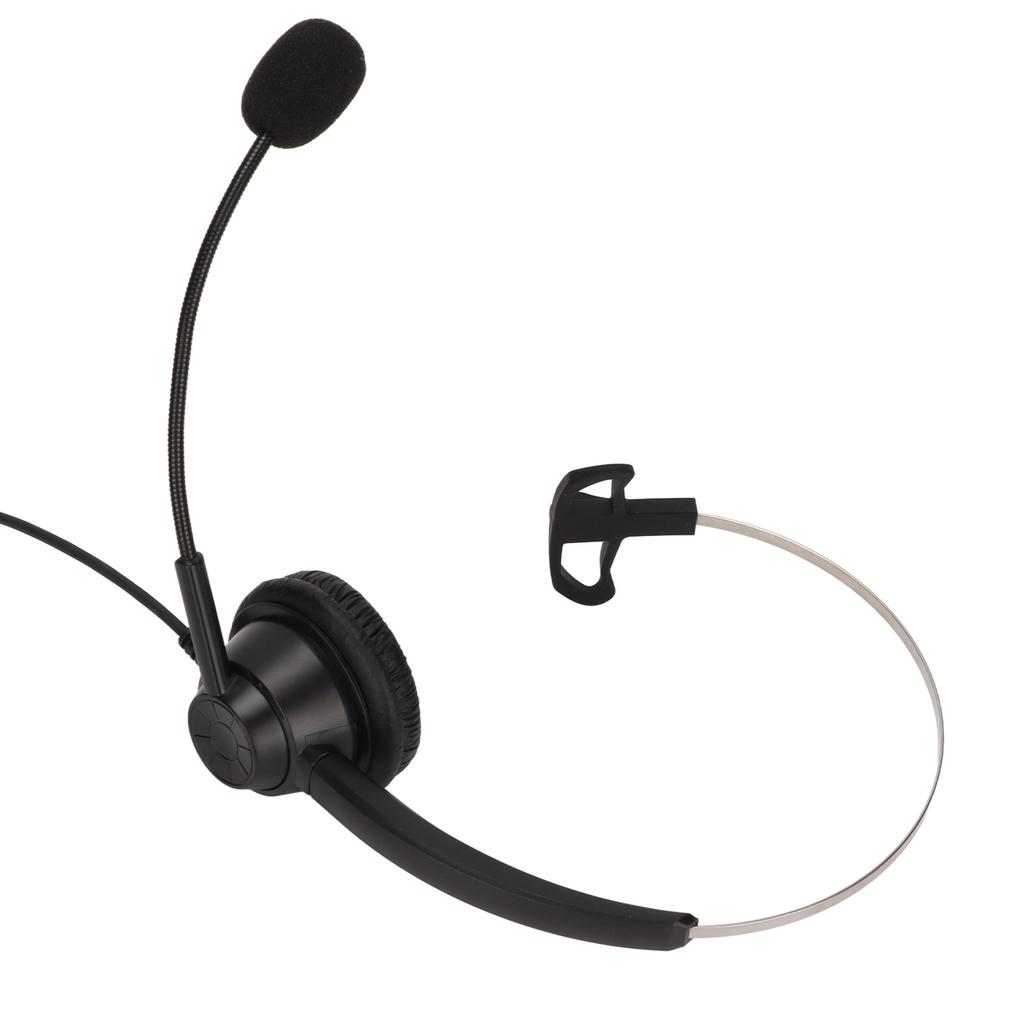 H360‑3.5MV 3,5mm Büro-Headset Monoaurales Callcenter-Headset Unterstützt Lautstärkeregelung und Mikrofonstummschaltung