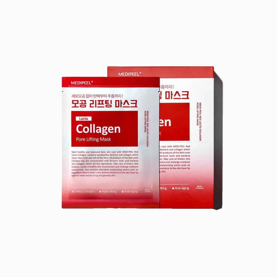 MEDI-PEEL Red Lacto Collagen Pore Lifting Mask Sheet 10ea