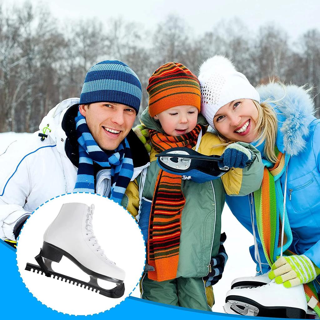 Ochraniacze na łyżwy Przenośne osłony na płozy Trwałe Odporne na zużycie Ochraniacze Bezpieczny transport Akcesoria do łyżwiarstwa Sporty hokejowe