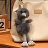 Furry Ostrich Plush Doll Pendant Cute Bird Plush Keychains Ostrich Plush Keychains  Pendant Decor