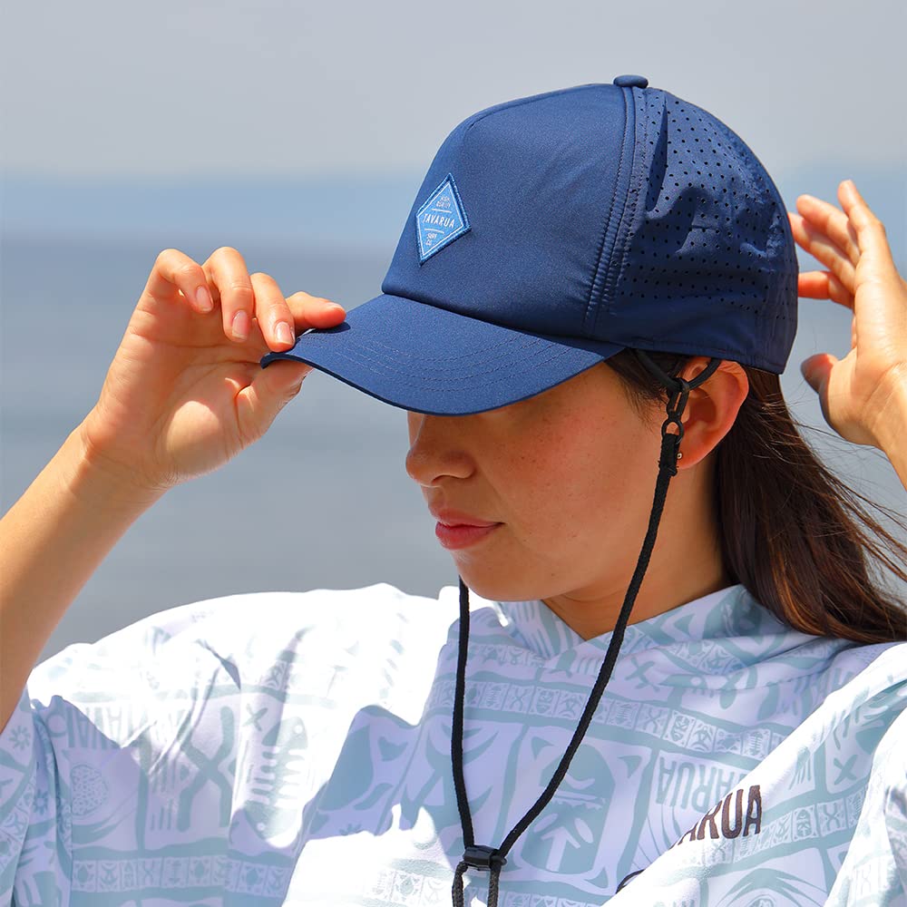 TAVARUA LASER MESH CAP Surf Popular UV for Men and Outdoor Marine TM1018 NAVY Cap, Laser-Cut Mesh, Protection, Unisex, Women, Activities, Sports,