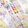 50mm * 2m Life Spectrum Serie PET Glitzer Sand Stanzaufkleber Kreatives Notizbuch DIY Scrapbook Handgemacht Ästhetische Aufkleber