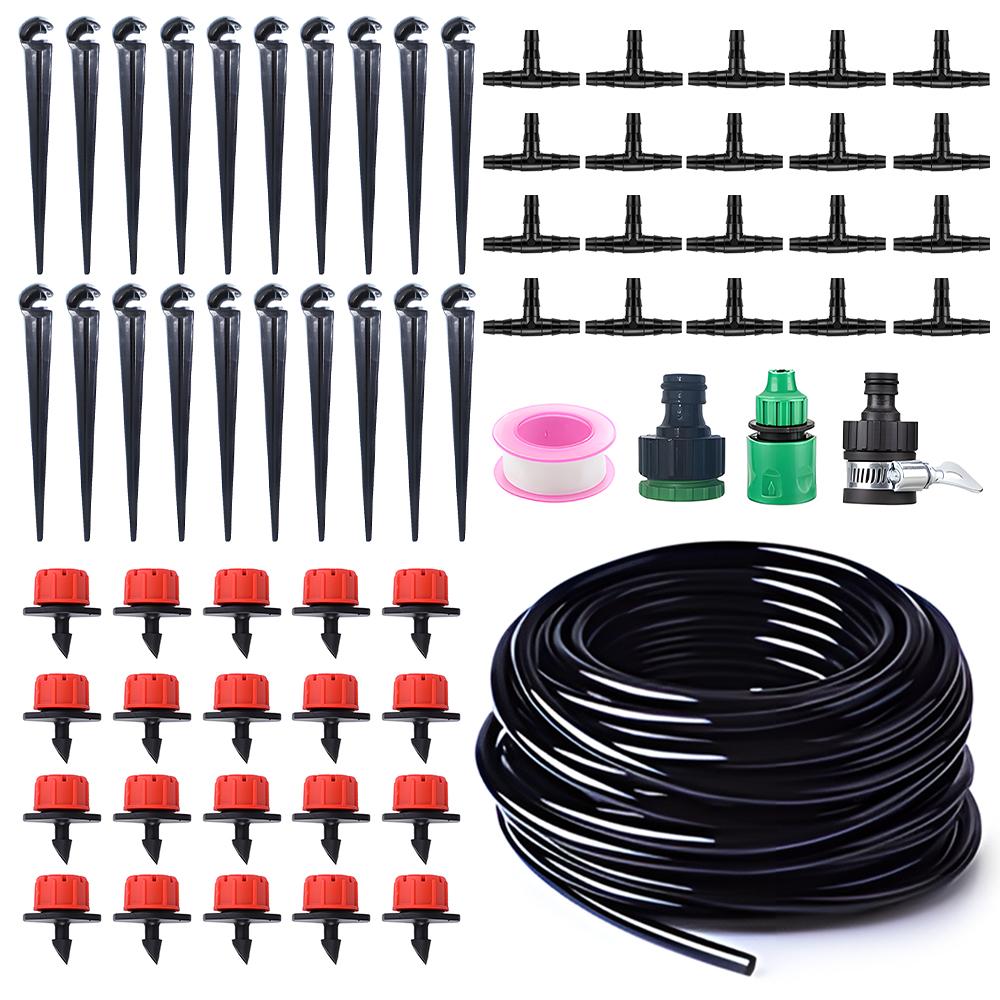 Drip Irrigation System Kit - 49FT Automatic Irrigation System Patio Misting Plant Watering System