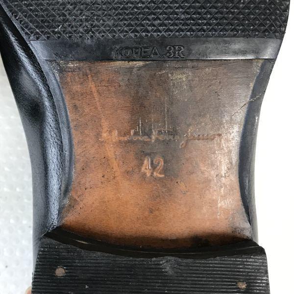 Salvatore Ferragamo Bitové mokasíny Černé 42 26.0-27.0(POUŽITÝ)