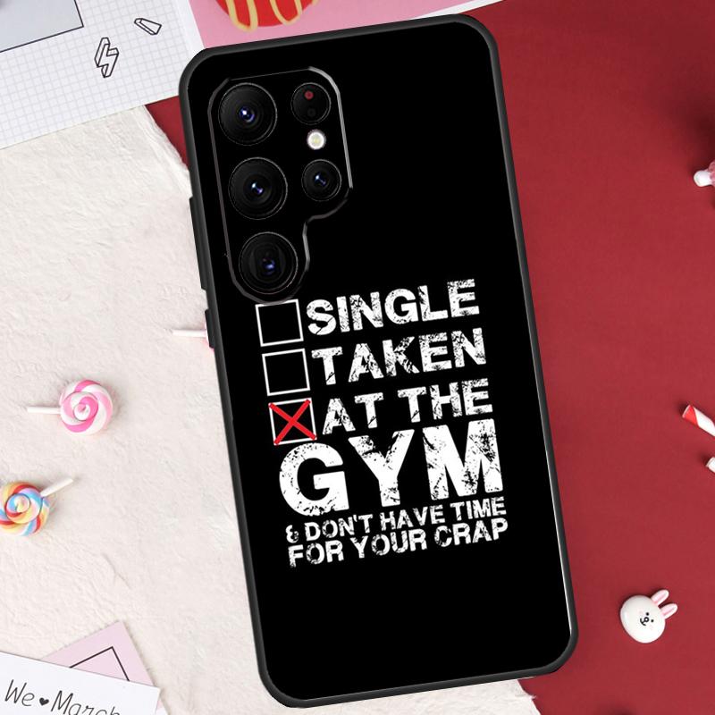 Bodybuilding Gym Fitness Quotes Case For Samsung Galaxy S25 Ultra S20 S21 S22 S23 S24 Ultra S9 S10 Plus S24 FE Cover Shell