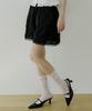 REORG Woi Lace Point Half Pants Black