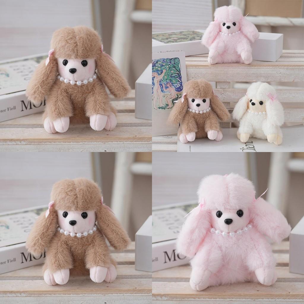 Cute Sitting Poodle Plush Doll With Fluffy Velvet Fur For Gift Giving