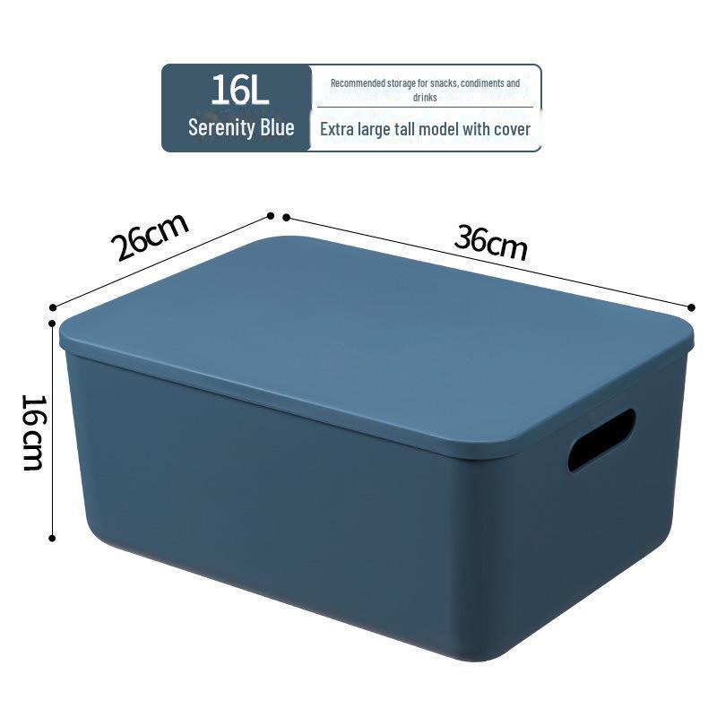 Large Plastic Storage Box for Clothing and Sundries - Ideal for Dorm or Home