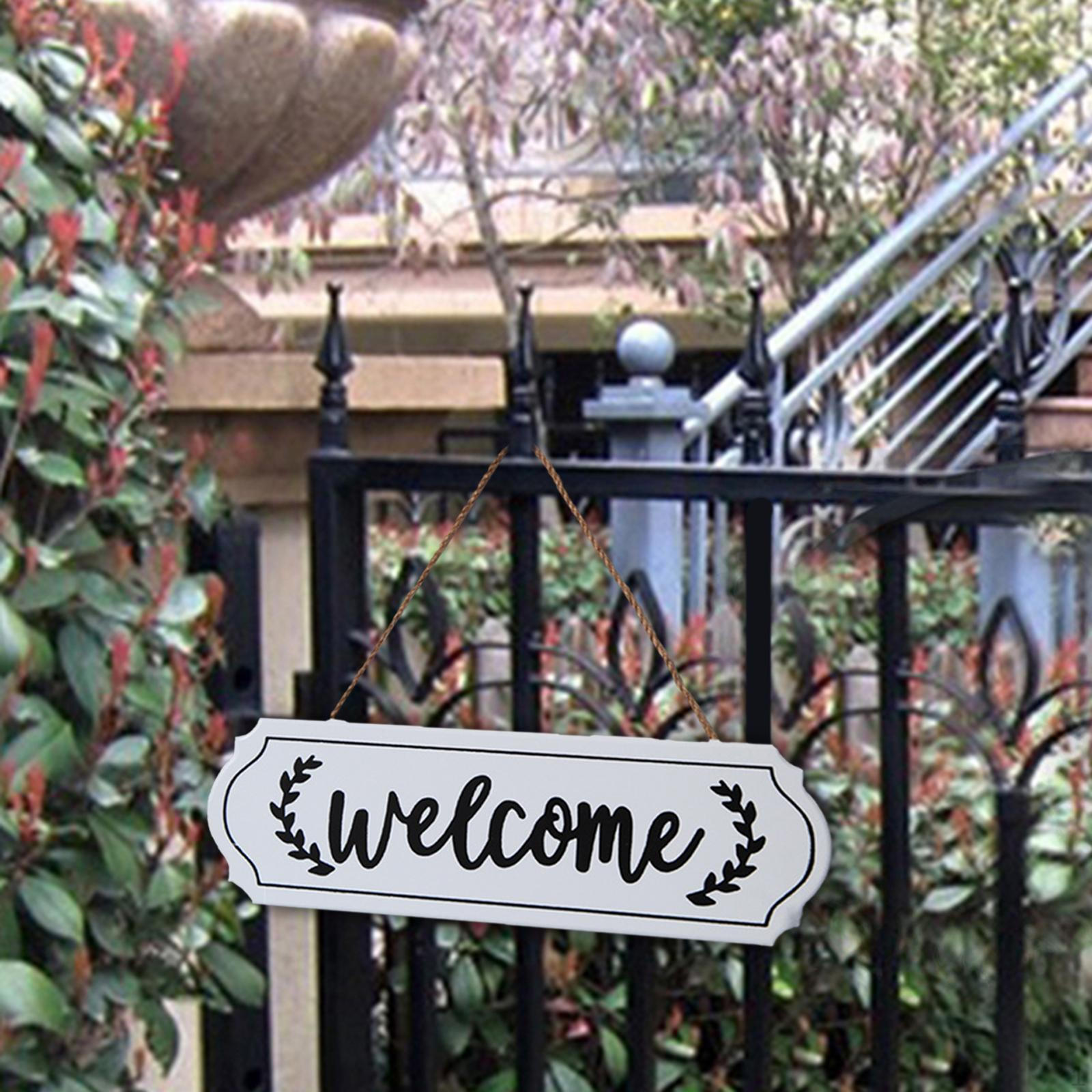 

Creative Wooden Door Plaque Letter Printed for Coffee Decorations single sided
