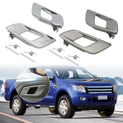 Autotür-Innengriff, Silber und Chrom, für Ford Pickup Ranger Mazda Bt50 2012- Everest 2015- Auto-Innenausstattung