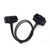 100cm 60cm Flach Dünn Wie Nudel OBD2 OBDII OBD 16-Pin ELM327 Stecker Auf Buchse Winkelverlängerungskabel Diagnose-Scanner-Anschluss