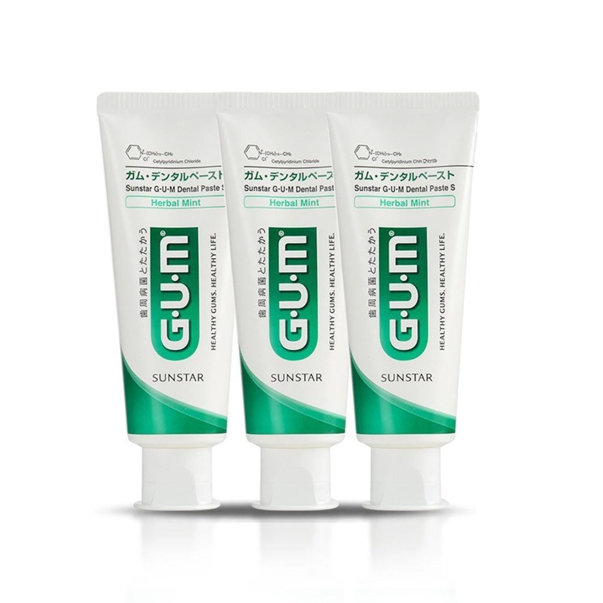 Sunstar Gum Dental Paste S Whitening Hypoallergenic Toothpaste (130g) 3-Pack
