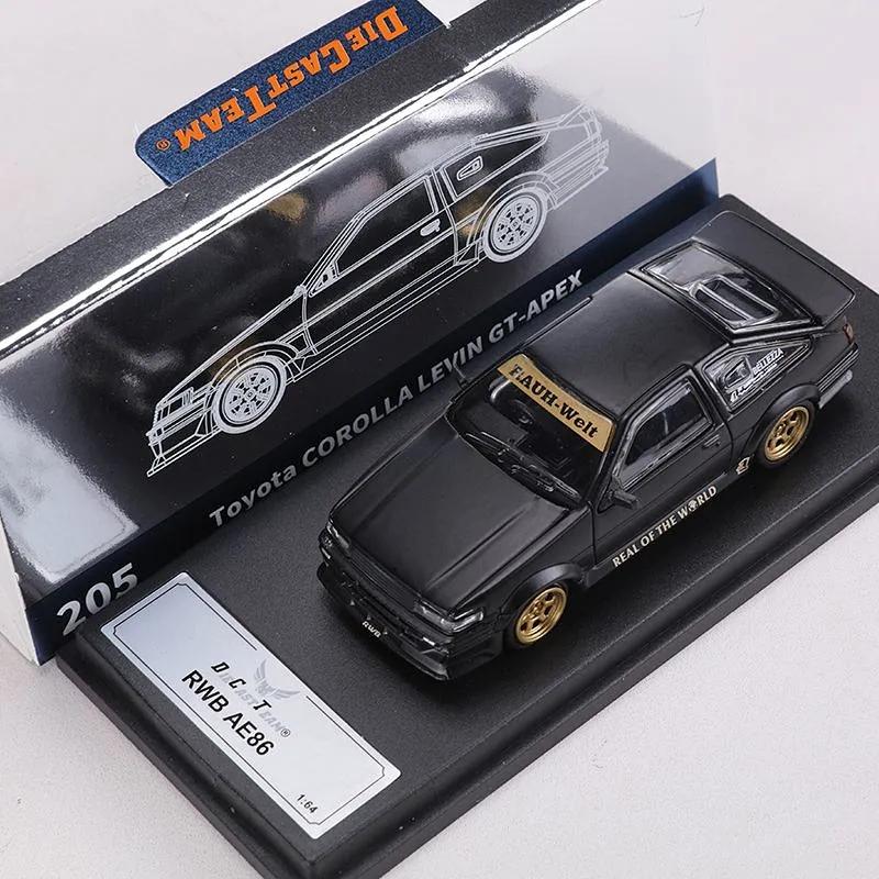 DCT 1:64 Toyota AE86 Wide-body Modified Version Car Model Collection High-end Simulated Alloy Die-casting Car Model чёрный