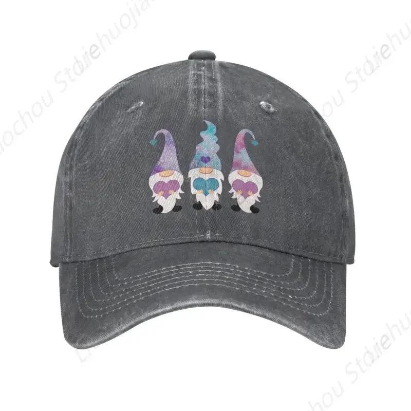 Fashion Cotton Galaxy Gnome Trio Baseball Cap Unisex Women Adjustable Dad Hat PerforUnisexce