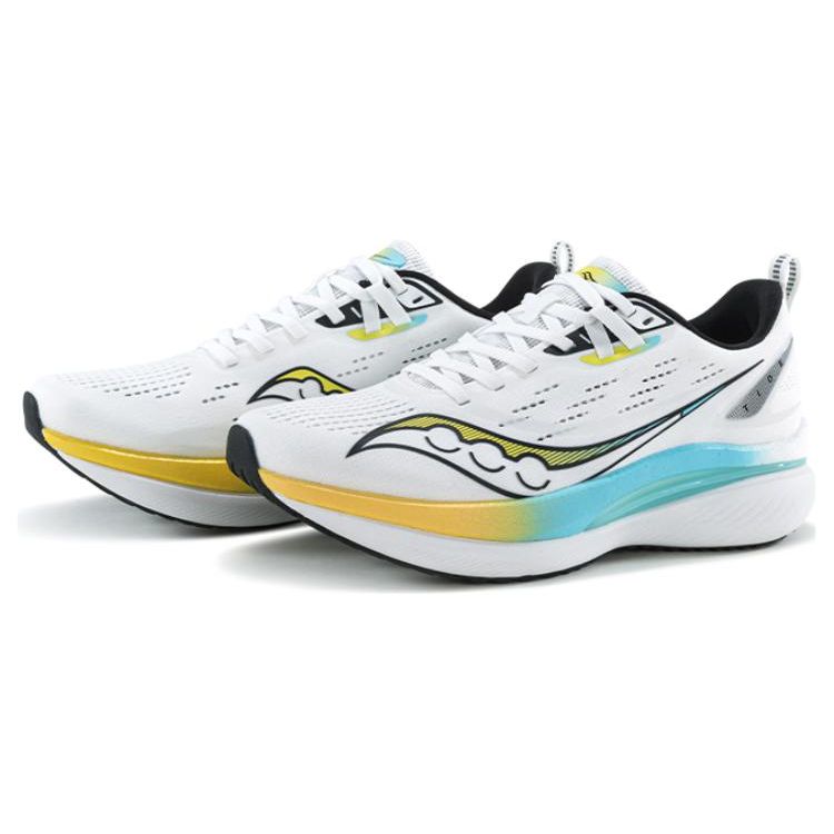 Saucony Tide Comfortable Y2K Retro Running Shoes Mesh Fabric Shock Absorption Wear-Resistant Rebound Low-Top Casual Running Shoes S28195-1