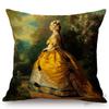 Franz Xaver Winterhalter Rococo Royal Court Princess Queen Beautiful Lady Portrait Oil Painting Sofa Pillow Case Cushion Cover