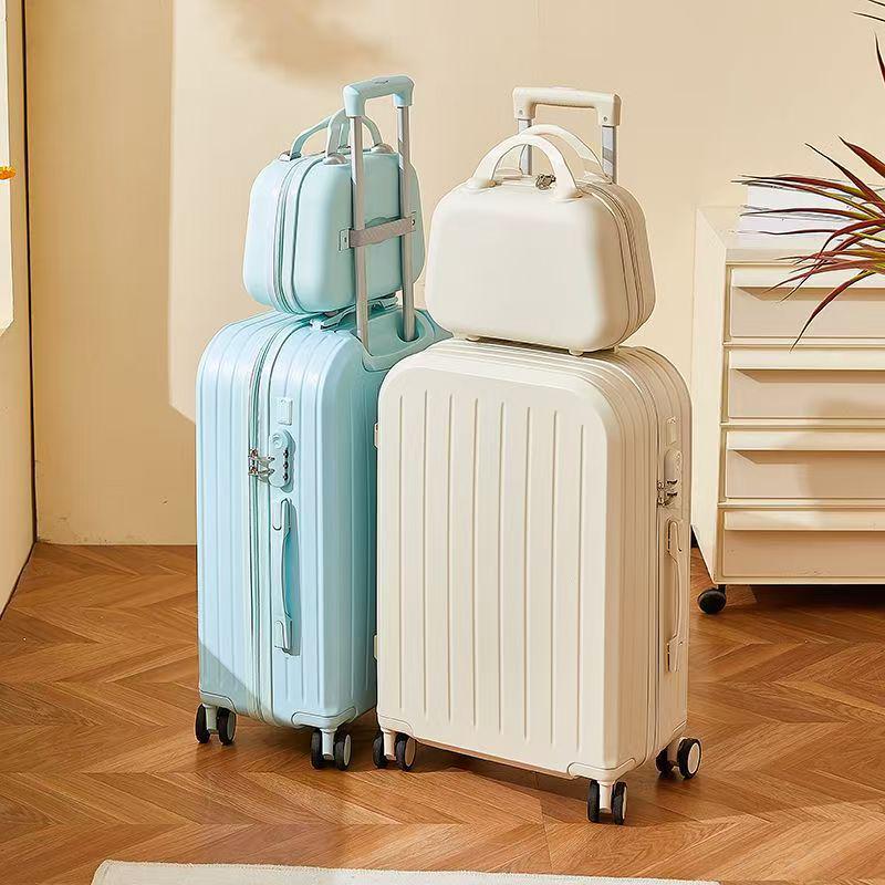 2025 Travel Suitcase: 20-Inch Silent Trolley for Women, Men, and Kids.